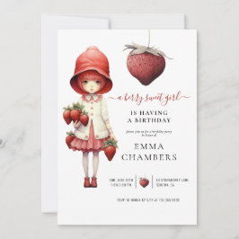 Convite de aniversário Berry Sweet Girl