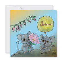 Convite de aniversário bonito