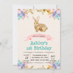 Convite de aniversário bonito