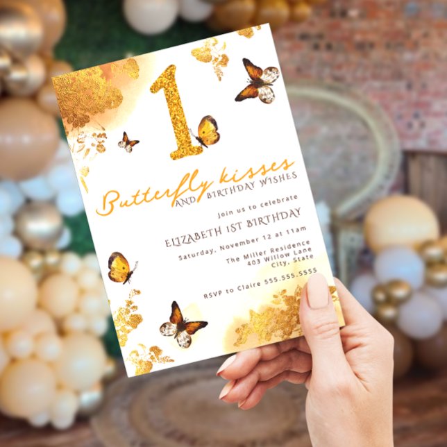 Convite de aniversário borboleta (Criador carregado)