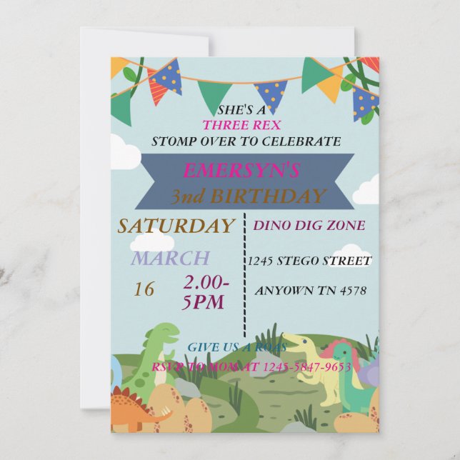CONVITE DE ANIVERSÁRIO CARTÕES (Frente)