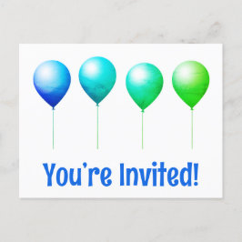 Convite de aniversário cartões-postais felizes