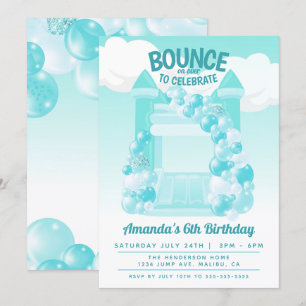 Convite de Aniversário Casa de Saltos