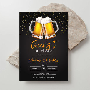 Convite de Aniversário Celebração de Festa de Cerv