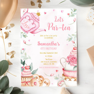 Convite de Aniversário Chá Par-tea