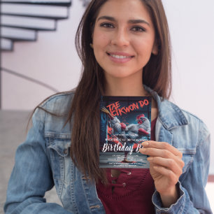 Convite de Aniversário Chute Dinâmico: O Artista M