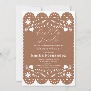 Convite de Aniversário Cielito Lindo Quinceanera