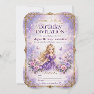 Convite de Aniversário Colorido – Festa Mágica