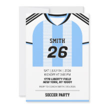 Convite de Aniversário com Camisa Personalizada da