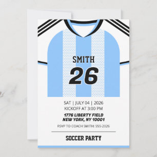 Convite de Aniversário com Camisa Personalizada da
