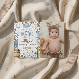 Convite de Aniversário com Foto do Primeiro Rodeio