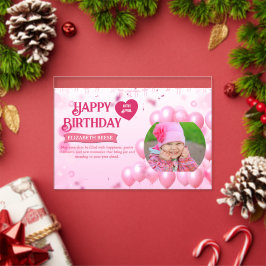 Convite de Aniversário com Foto e Brincadeira de S