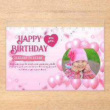 Convite de Aniversário com Foto e Brincadeira de S
