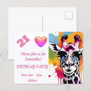 Convite de Aniversário com Fotografia Personalizad