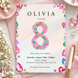 Convite de Aniversário com Pedras Preciosas, Festa