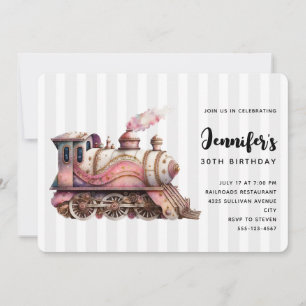 Convite de Aniversário com um Estilo Vintage de St