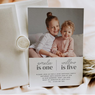 Convite de Aniversário Conjunto para Meninas - Rot