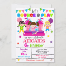 Convite de aniversário Convite de Rapariga