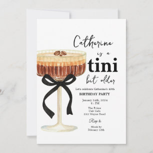 Convite de Aniversário Coquetel de Café Arco Preto