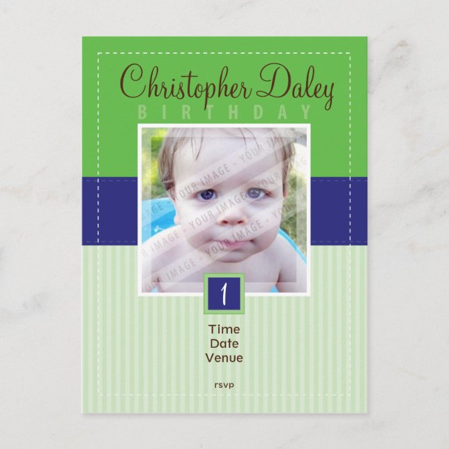 CONVITE DE ANIVERSÁRIO: costura - rapaz1 (Frente)