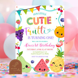 Convite de Aniversário Cutie Frutti