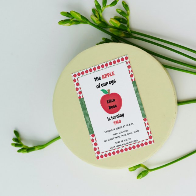 Convite de Aniversário da Apple (Criador carregado)