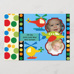 Convite de Aniversário da Aviação Personalizada