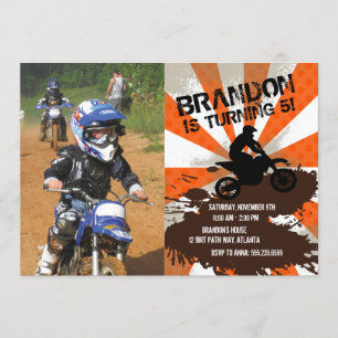 Convite de Aniversário da Bicicleta de Camisa de 