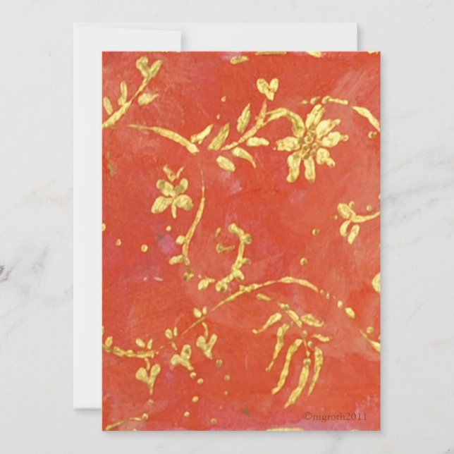 Convite de aniversário da China (Frente)