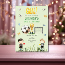 Convite de aniversário da Copa do Mundo de futebol