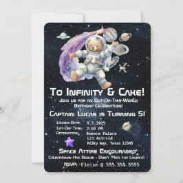 Convite de Aniversário da Criança Pensada no Espaç
