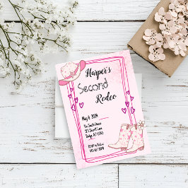 Convite de Aniversário da Disco Cowgirl