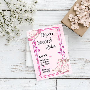 Convite de Aniversário da Disco Cowgirl