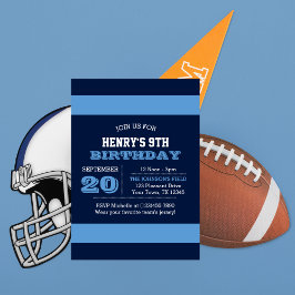 Convite de Aniversário da Equipe Azul-Luz Azul do 