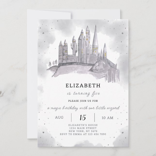 Convite de Aniversário da Escola Assistente (Frente)