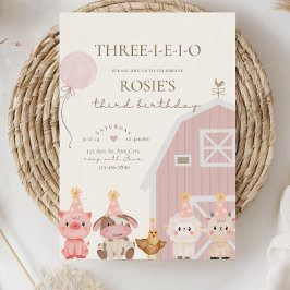 Convite de Aniversário da Fazenda Rosa, Três-I-E-I