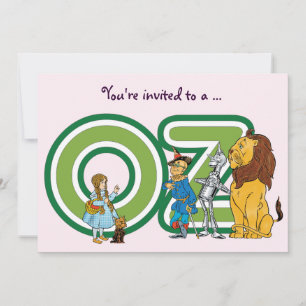 Convite de Aniversário da Garota do Mágico de Oz