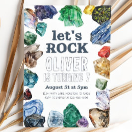 Convite de aniversário da Geologia, Rock Invite Ge