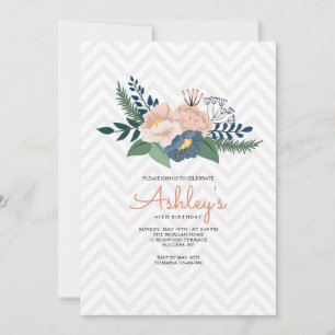 Convite de Aniversário da Inveja Floral
