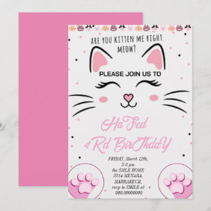Convite de Aniversário da Kitty e Amigos, Imprimív