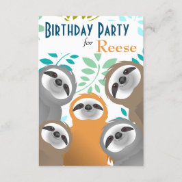 Convite de aniversário da Lama Selva