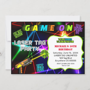 Convite de Aniversário da Marca Laser