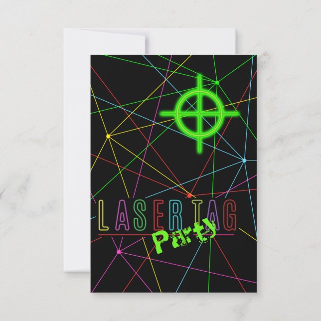 Convite de Aniversário da Marca Laser (Verso)