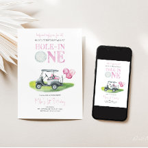 Convite De Aniversário Da Mini Garota De Golfe Hol