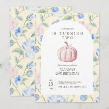 Convite de Aniversário da Nossa Pequena Abóbora Ro