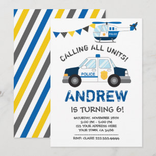 Convite de Aniversário da Polícia