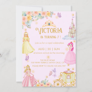 convite de aniversário da princesa