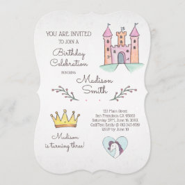 Convite de Aniversário da Princesa da Água