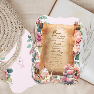 Convite de Aniversário da Princesa Encantada do Te