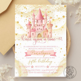 Convite de Aniversário da Princesa Era Uma Vez